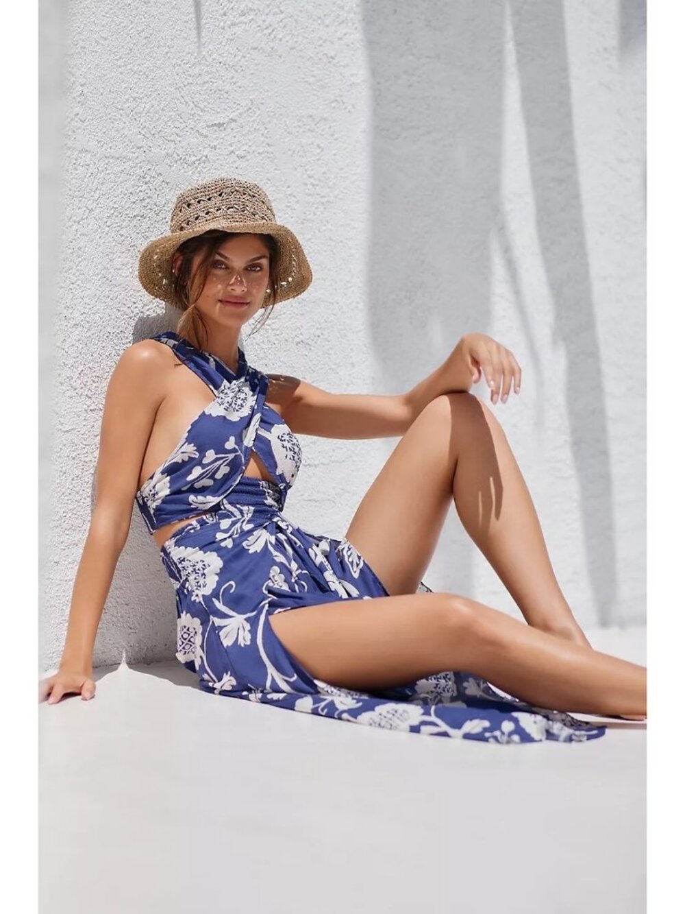 Anthropologie Breezy Crop Halter Tie Top & Matching Pant Set